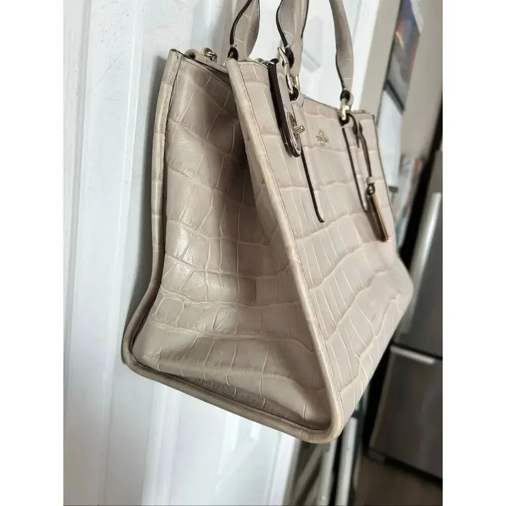 Coach embossed crocodile